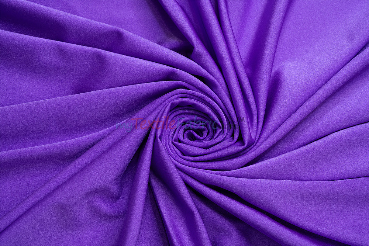 Nylon Spandex 4 Way Stretch Fabric | 60" Width | Great for Swimwear, Dancewear, Waterproof, Tablecloths, Chair Covers | Multiple Colors |