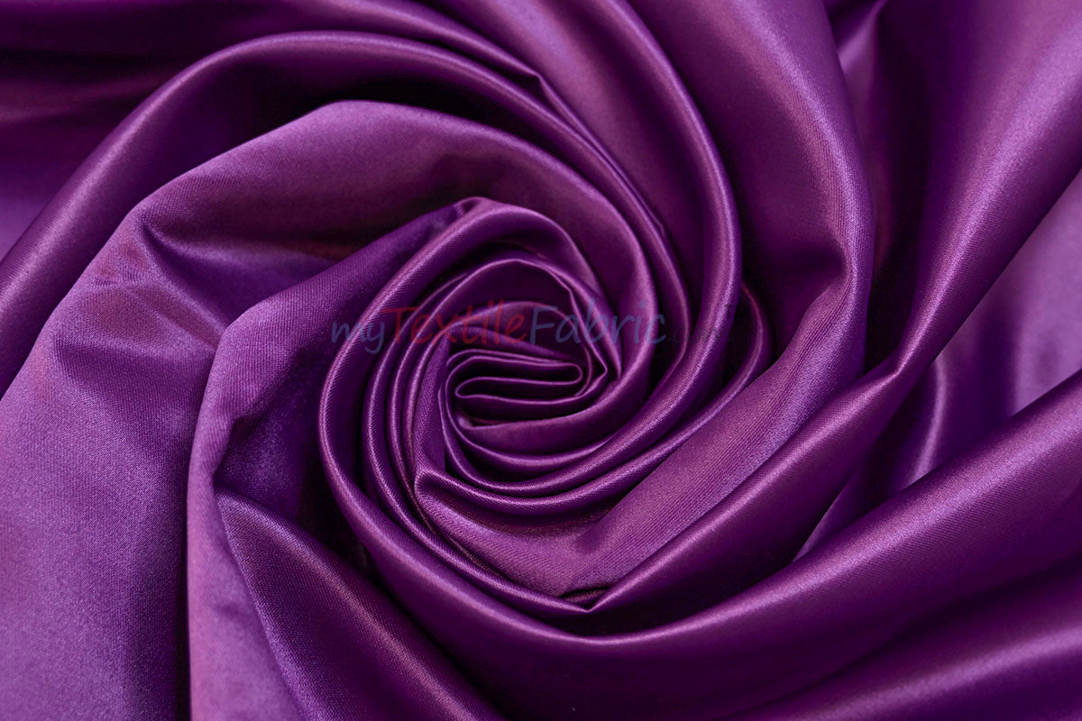 Lamour Satin Fabric | Polyester Matte Satin | Peau De Soie | 60" Wide | Wedding Dress, Tablecloth, Multiple Colors
