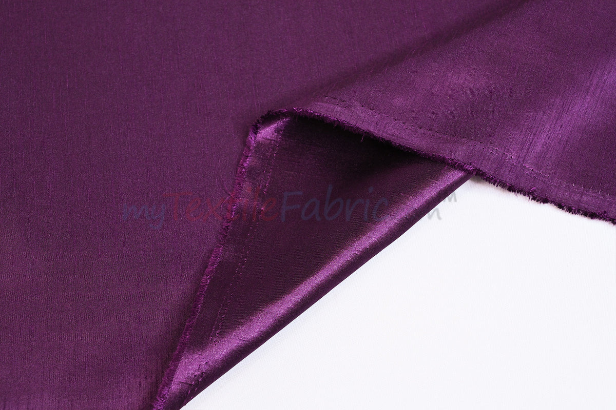Shantung Satin Fabric | Satin Dupioni Silk Fabric | 60" Wide | Multiple Colors | Yards & Bolts