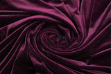 Soft and Plush Stretch Velvet Fabric | Stretch Velvet Spandex | 58" Wide | Spandex Velour for Apparel, Costume, Cosplay, Drapes |