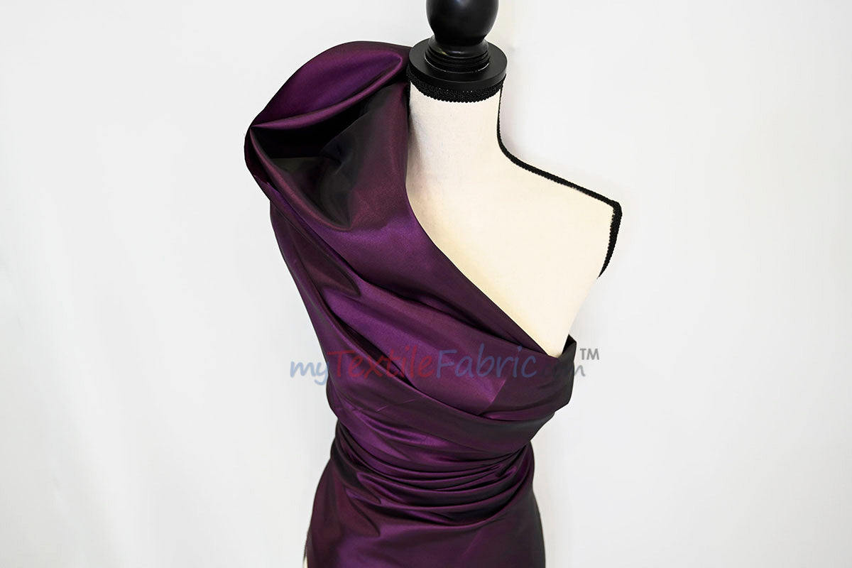 Taffeta Fabric | Two Tone Taffeta Fabric | Non Stretch Taffeta | 60" Wide | Multiple Solid Colors