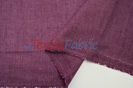 Vintage Linen Fabric | Imitation Burlap Fabric | 60" Wide | Faux Burlap | Vintage Rustic Natural Look Burlap | Washable Burlap Fabric for Decor |