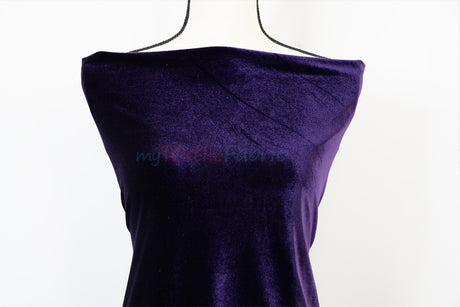 Soft and Plush Stretch Velvet Fabric | Stretch Velvet Spandex | 58" Wide | Spandex Velour for Apparel, Costume, Cosplay, Drapes |