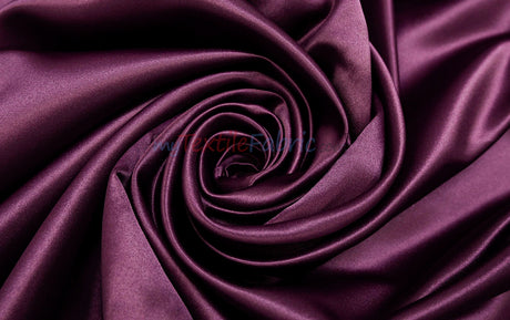 Lamour Satin Fabric | Polyester Matte Satin | Peau De Soie | 60" Wide | Wedding Dress, Tablecloth, Multiple Colors