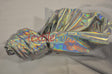 Hologram foil spandex lame fabric with iridescent rainbow metallic sheen by mytextilefabric