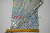 Holographic Shimmer Sequins Fabric | Lightweight & Flowy | 45” Wide | Dazzling Sparkle for Apparel & Costumes