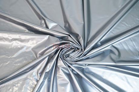 Shiny Stretch Patent Vinyl Fabric | 94% Polyester, 6% Spandex | 55" Wide | Glossy & Flexible Material for Fashion and Crafts