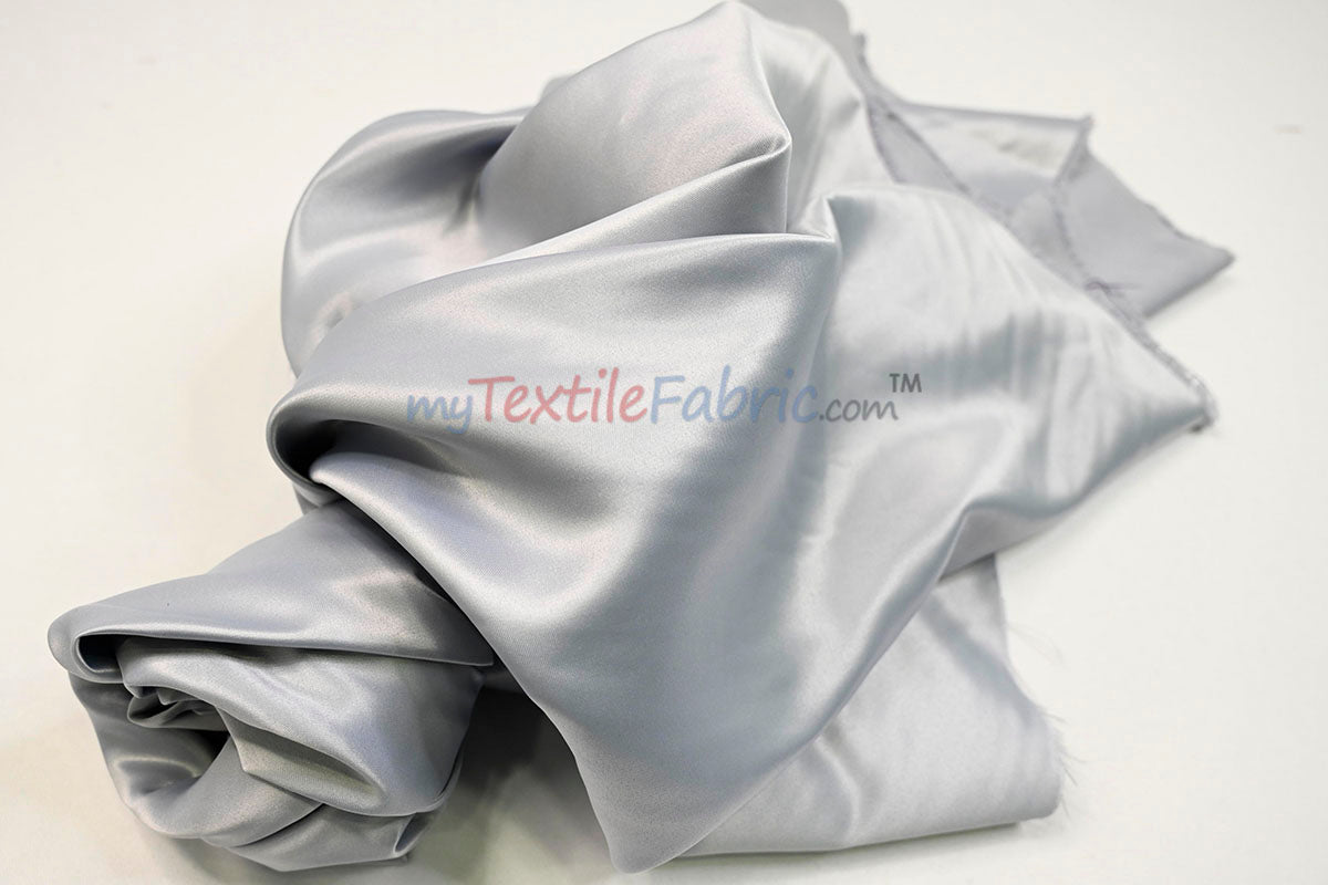 Stretch Matte Satin Peau de Soie Fabric | 60" Wide | Stretch Duchess Satin | Stretch Dull Lamour Satin for Bridal, Wedding, Costumes, Bridesmaid Dress