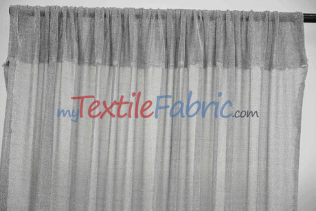 Sparkly Mesh – Metallic Stretch Knit Fabric by the Continuous Yard