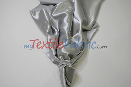 Stretch Charmeuse Satin Fabric | Soft Silky Satin Fabric | 96% Polyester 4% Spandex | Multiple Colors | Yards & Bolts