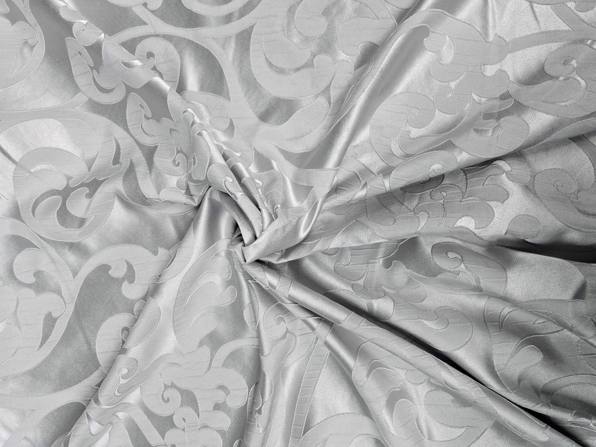 Victorian Damask Jacquard Fabric | Victorian Damask Brocade | 60" Wide | Drapery, Curtains, Tablecloth, Costume | Multiple Colors |