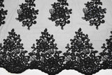 Camilla Embroidery Fabric | Bridal Lace Design YX 1098 | 52" Wide |