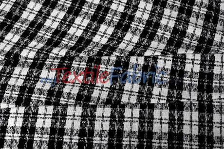 Classic Tweed Fabric | 60" Wide | Timeless Woolen-Style Polyester Tweed