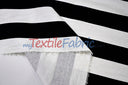 10 Oz Cotton Blend Canvas 2" Stripe | Outdoor Fabric | 60" Wide | Multiple Colors |