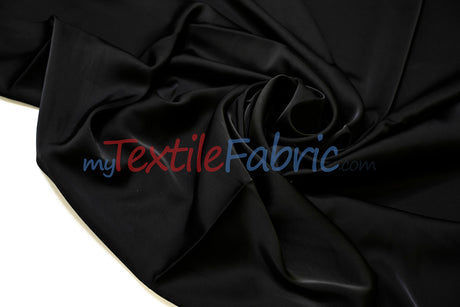 Double Sided Satin Fabric | 60" Wide | Luxurious Glossy Satin for Apparel & Décor