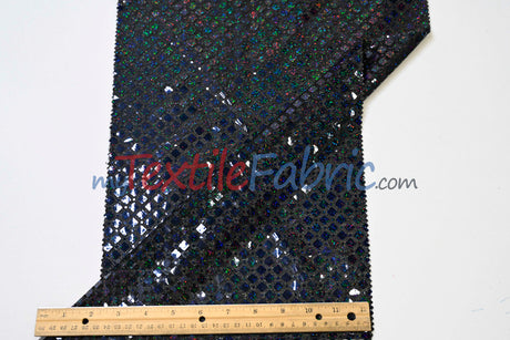 Holographic Shimmer Sequins Fabric | Lightweight & Flowy | 45” Wide | Dazzling Sparkle for Apparel & Costumes