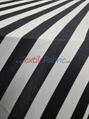 1" Stripe Satin Print | Dull Satin Print | 58/60" Wide | Stripe Satin Print Fabric | 3 Colors |