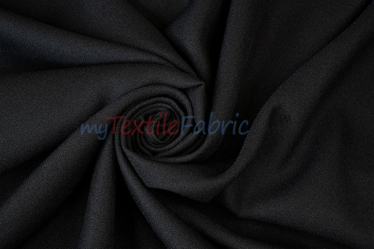 Polyester Crepe Fabric by the Yard | 100% Polyester | 60" Wide |