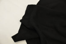 Load image into Gallery viewer, Rayon Challis Fabric | White and Black Rayon Challis | 57/58&quot; | 100% Rayon | Fabric mytextilefabric Yards Black 