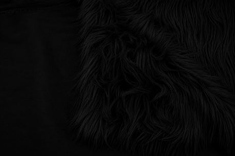 Black and White Long Pile Shaggy Faux Fur Fabric by the Yard | 2" Pile | 60" Wide | Acrylic Polyester |