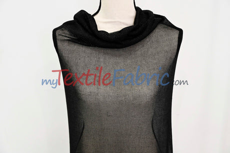 Sparkly Mesh – Metallic Stretch Knit Fabric by the Continuous Yard