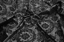 Damask Flocking Taffeta | Flocking Velvet Damask on Taffeta Fabric | 60" Wide | Curtains, Apparel, Cosplay, Costume, Decor | Fabric mytextilefabric Yards Black on Black Damask 