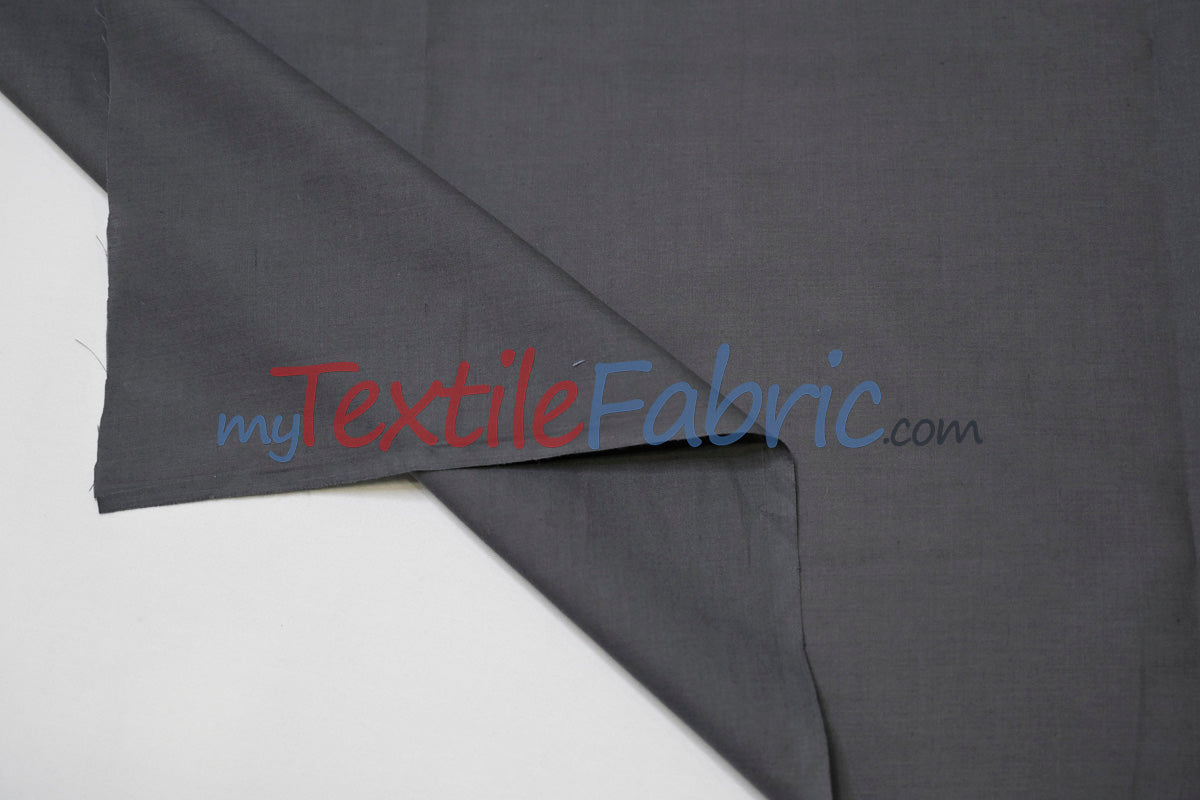 Polyester Cotton Broadcloth Fabric | 60" Wide | Solid Colors | Continuous Yards | Multiple Colors |