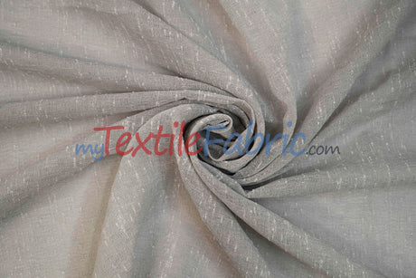 Swiss Sheer Fabric | Linen-Look Sheer Drapery | 130″ Wide | Event & Home Curtains | Available in 15 Colors