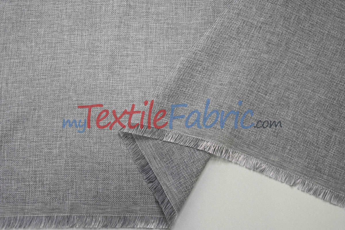 Vintage Linen Fabric | Imitation Burlap Fabric | 60" Wide | Faux Burlap | Vintage Rustic Natural Look Burlap | Washable Burlap Fabric for Decor |