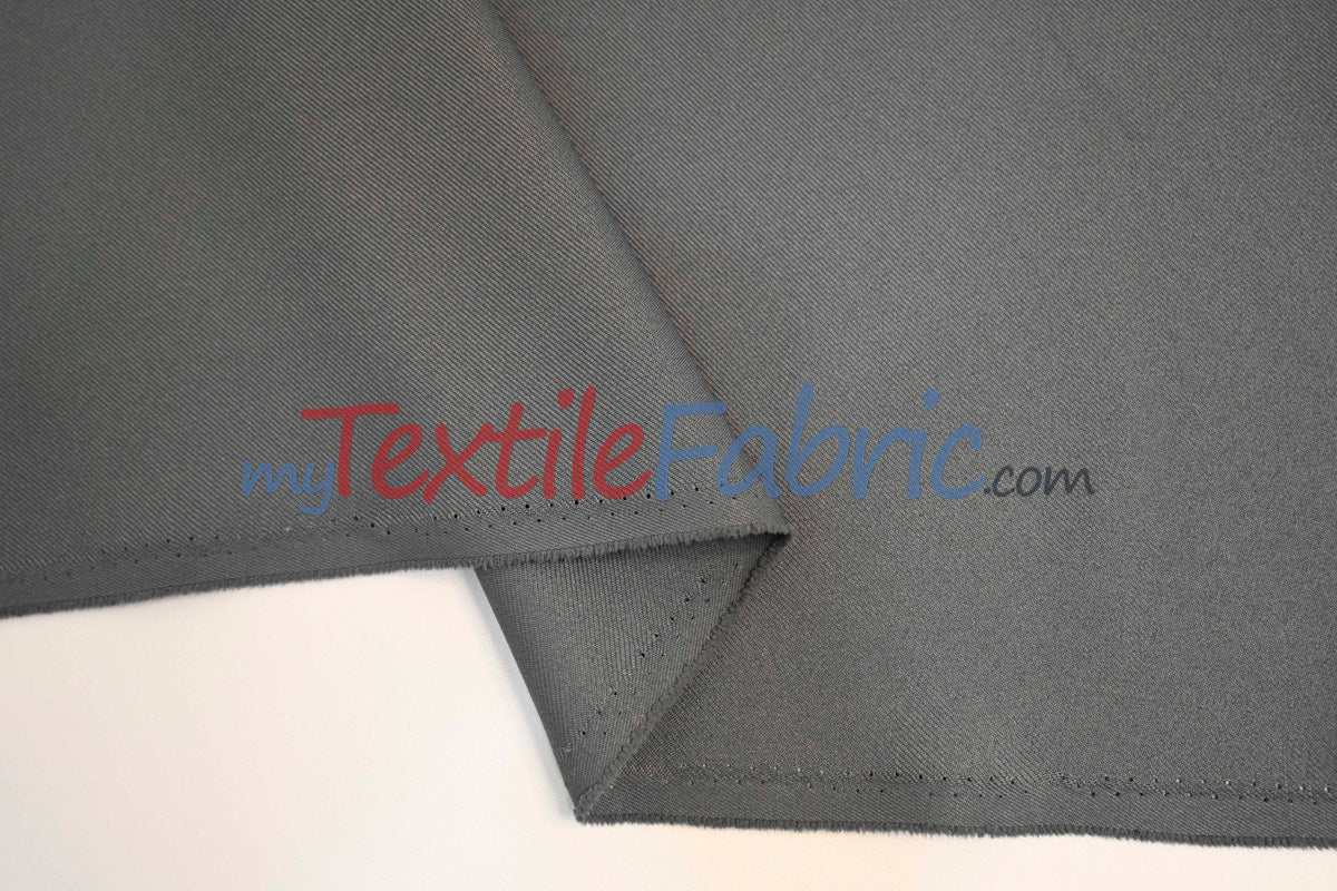 Polyester Gabardine Fabric | Polyester Suiting Fabric | 58" Wide | Multiple Colors | Polyester Twill Fabric |