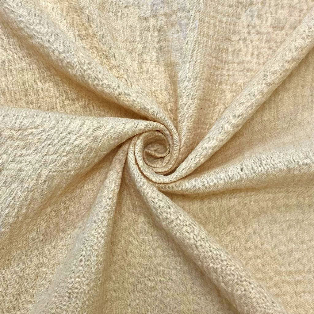 Double Layer Cotton Gauze Fabric | Soft Double Layer Muslin | 48" Wide | Double Cotton Gauze Fabric |