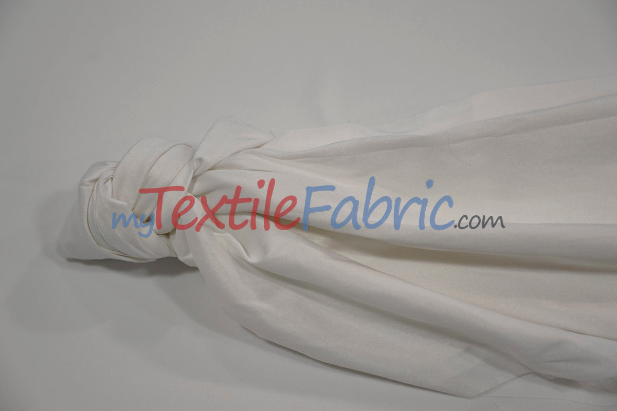 Polyester Silk Fabric - Faux Silk - Polyester Dupioni Fabric - Sample Swatch - 54&#34; Wide - Multiple Colors