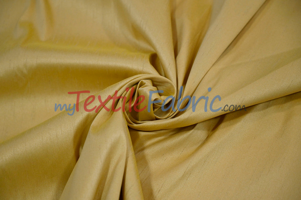 Polyester Silk Fabric | Faux Silk | Polyester Dupioni Fabric | Continuous Yards | 54" Wide | Multiple Colors |