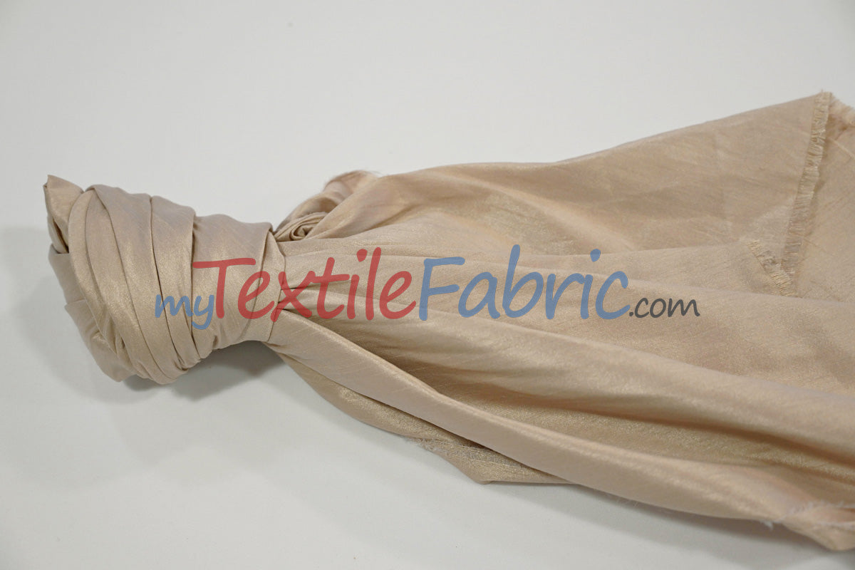 Polyester Silk Fabric | Faux Silk | Polyester Dupioni Fabric | Continuous Yards | 54" Wide | Multiple Colors |