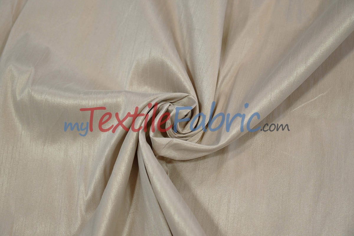 Polyester Silk Fabric | Faux Silk | Polyester Dupioni Fabric | Wholesale Bolt | 54" Wide | Multiple Colors |