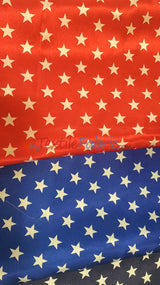 American Star Satin | American Flag in Red, Navy, and Blue Satin | Sold by the Yard x 60" Wide | Charmeuse Satin American Flag Print