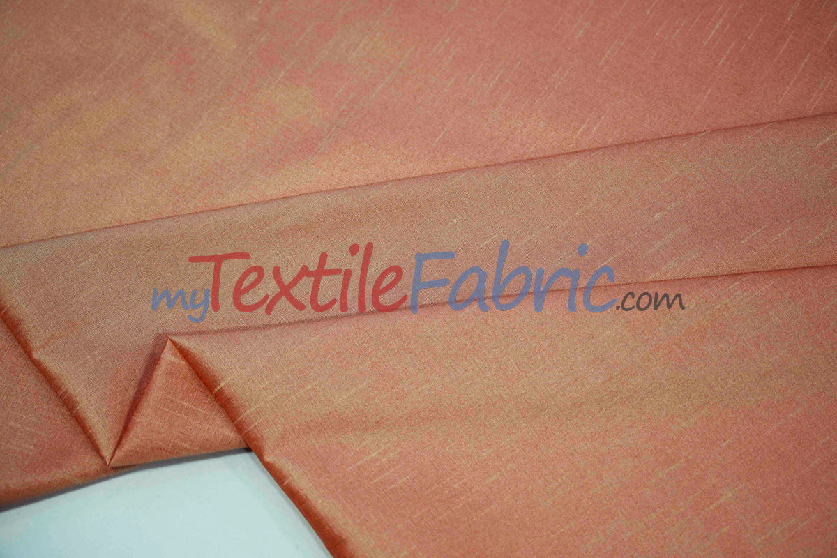 Polyester Silk Fabric | Faux Silk | Polyester Dupioni Fabric | Continuous Yards | 54" Wide | Multiple Colors |