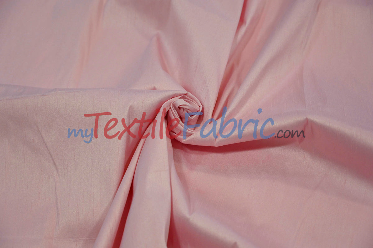 Polyester Silk Fabric | Faux Silk | Polyester Dupioni Fabric | Continuous Yards | 54" Wide | Multiple Colors |