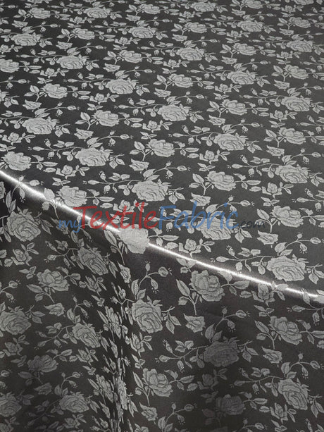 Satin Jacquard | Satin Flower Brocade | 60" Wide | Wholesale Bolt 65 Yards |