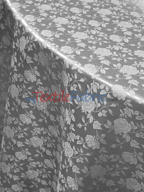 Satin Jacquard | Satin Flower Brocade | 60" Wide | Sold by the Continuous Yard |