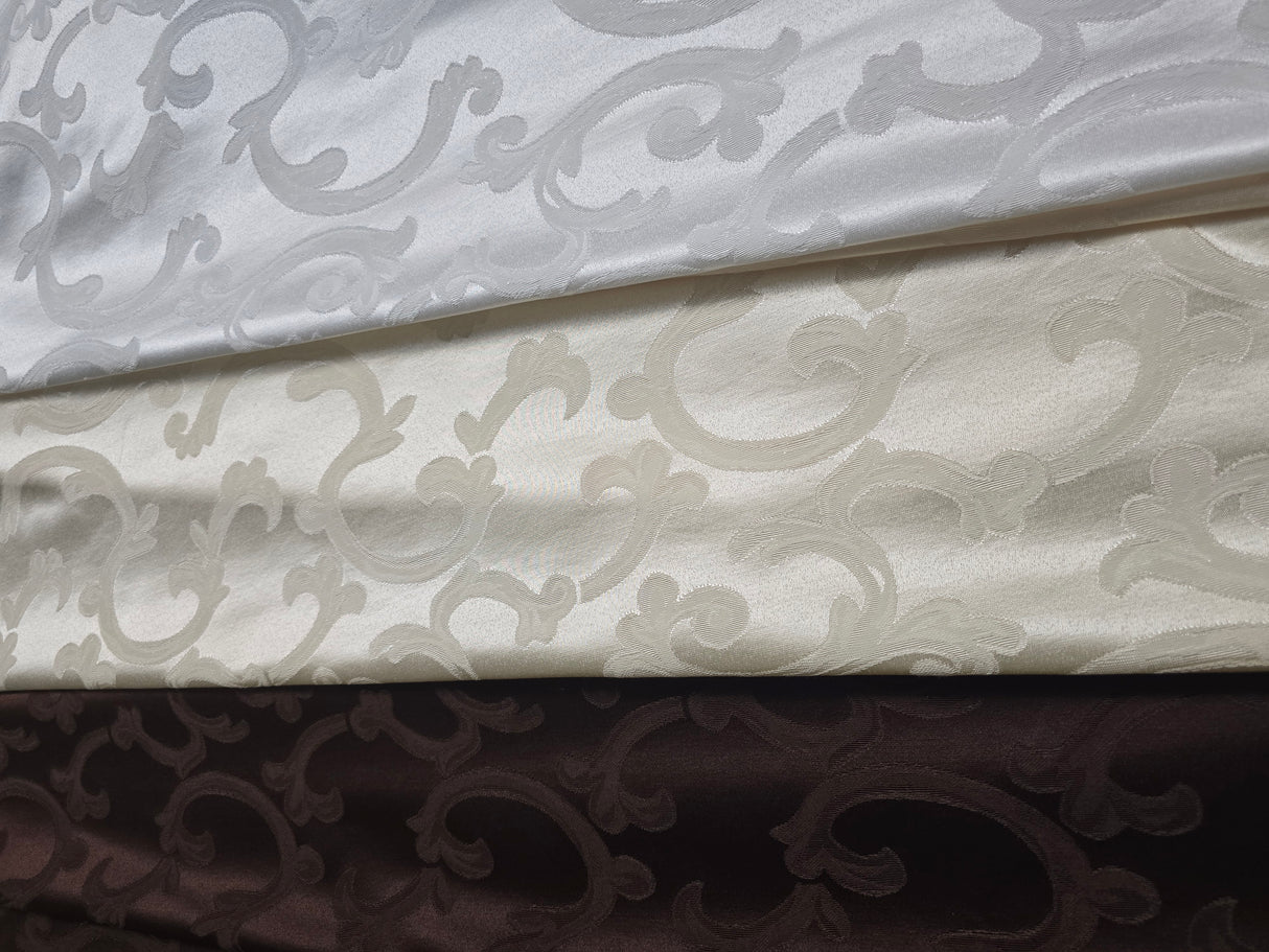 Vineyard Scarlet Jacquard | Vineyard Scarlet Brocade | 60" Wide | Drapery, Curtains, Tablecloth, Costume | Multiple Colors |