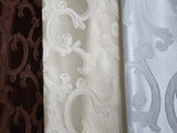 Vineyard Scarlet Jacquard | Vineyard Scarlet Brocade | 60" Wide | Drapery, Curtains, Tablecloth, Costume | Multiple Colors |