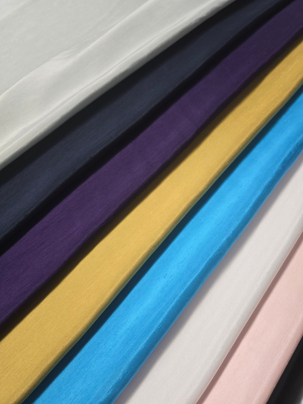 Shantung Satin Fabric | Satin Dupioni Silk Fabric | 60" Wide | Multiple Colors | Yards & Bolts