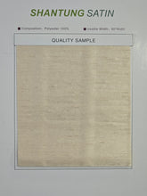 Load image into Gallery viewer, Shantung Satin Fabric - Satin Dupioni Silk Fabric - 60&#34; Wide - Multiple Colors - Sample Swatch
