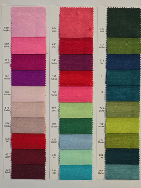 Shantung Satin Fabric | Satin Dupioni Silk Fabric | 60" Wide | Multiple Colors | Continuous Yards |