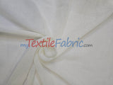 Extra Wide Turkish Sheer Fabric | 108" Wide | Textured Sheered Linen Fabric for Drapery and Curtains |