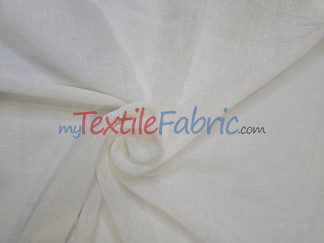 Extra Wide Turkish Sheer Fabric | 108" Wide | Textured Sheered Linen Fabric for Drapery and Curtains |