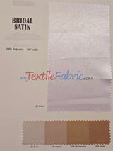 Bridal Satin Fabric | Shiny Bridal Satin | 60" Wide | Multiple Colors | Yards & Bolts