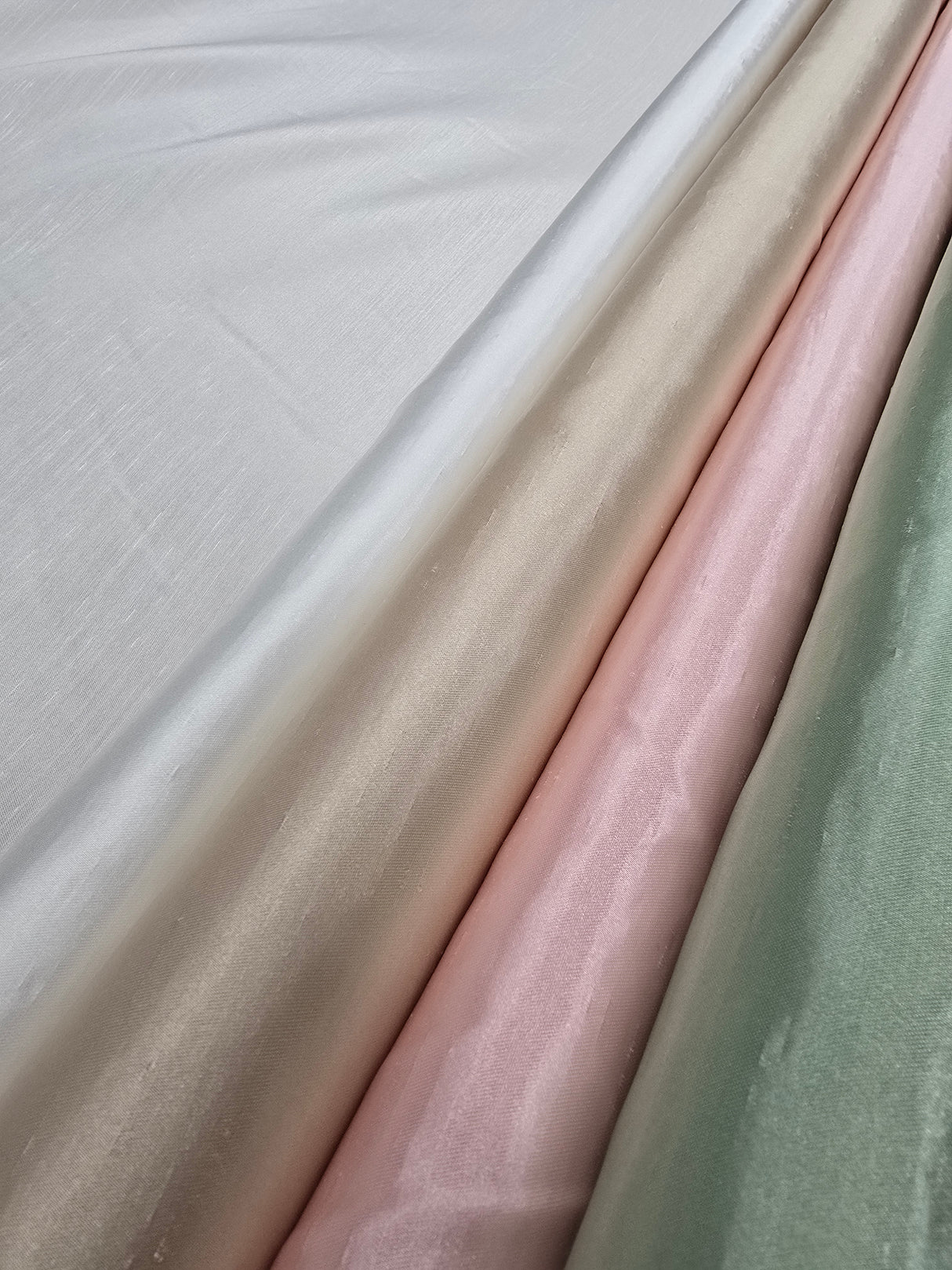 Shantung Satin Fabric | Satin Dupioni Silk Fabric | 60" Wide | Multiple Colors | Yards & Bolts