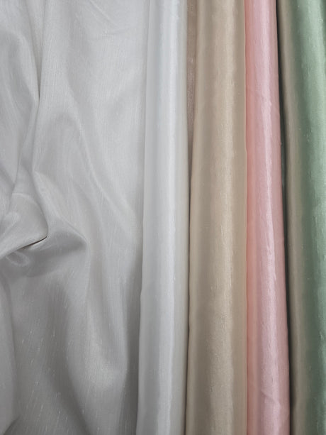 Shantung Satin Fabric | Satin Dupioni Silk Fabric | 60" Wide | Multiple Colors | Yards & Bolts